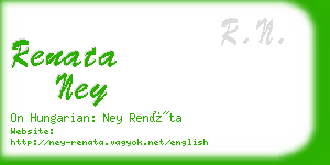 renata ney business card